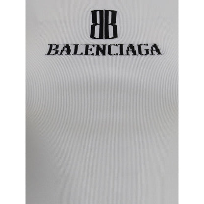 Balenciaga White Viscose Top Balenciaga