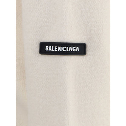 Balenciaga White Wool Sweatshirt Balenciaga