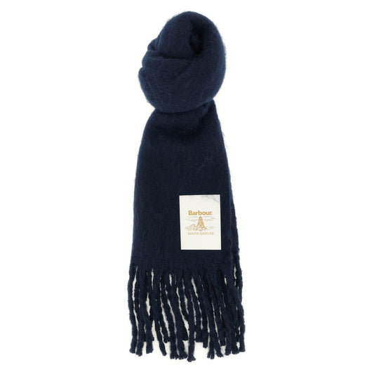 Barbour Blue Polyester Scarf