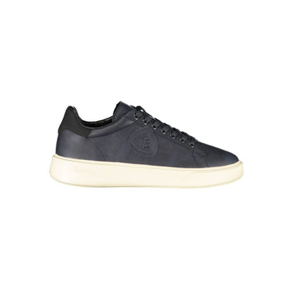 Blauer Blue Polyurethane Mens Sneaker 1728,67403481248,Athletic - Sneakers - Shoes,Blauer,Blue,EU40/US7,EU41/US8,EU42/US9,EU43/US10,EU44/US11,EU45/US12,Men,New with tags,Shoes,Sneakers - Shoes