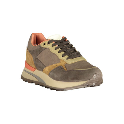 Blauer Marrone Polyurethane Men Sneaker 1728,67403481248,Athletic - Sneakers - Shoes,Blauer,Brown,EU41/US8,EU42/US9,EU43/US10,EU44/US11,EU45/US12,Men,New with tags,Shoes,Sneakers - Shoes