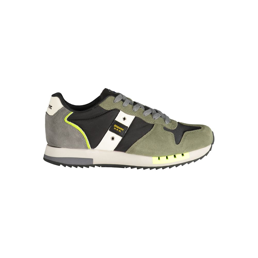 Blauer Verde Polyurethane Men Sneaker 1728,67403481248,Athletic - Sneakers - Shoes,Blauer,EU41/US8,EU43/US10,EU44/US11,EU45/US12,Green,Men,New with tags,Shoes,Sneakers - Shoes