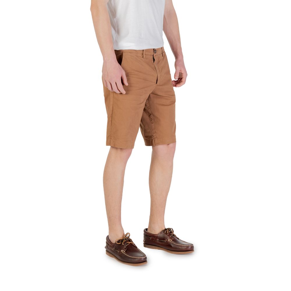 Borghese Beige Cotton Bermuda Shorts Borghese