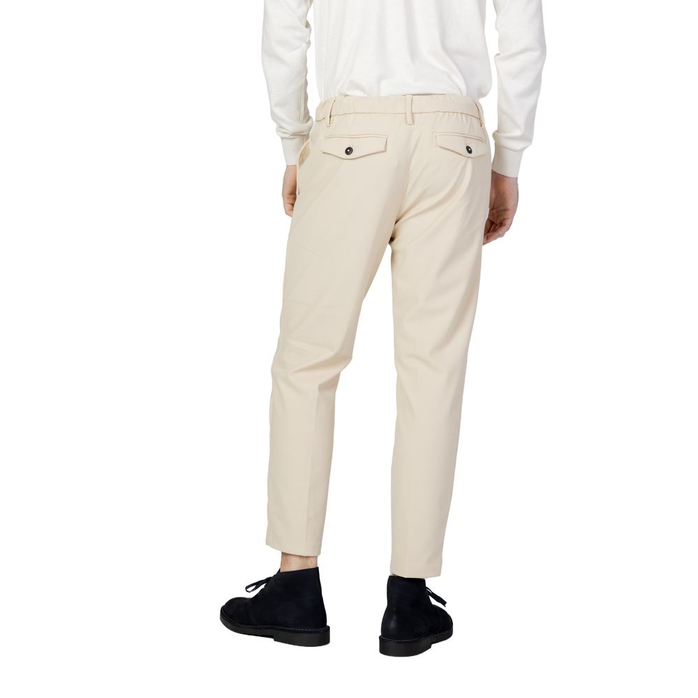 Borghese Beige Nylon Casual Pants Borghese