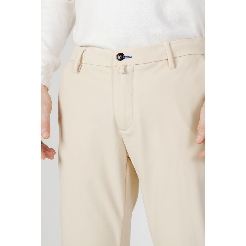 Borghese Beige Nylon Casual Pants Borghese