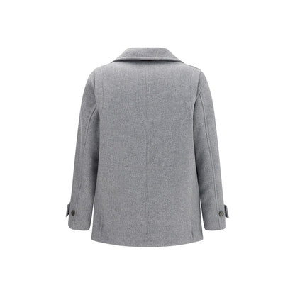 Brooksfield Gray Wool Coat Brooksfield