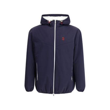 Brunello Cucinelli Blue Polyamide Shell Jacket