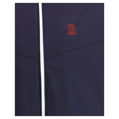 Brunello Cucinelli Blue Polyamide Shell Jacket