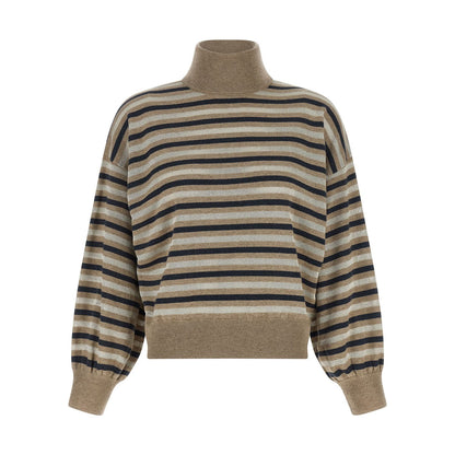 Brunello Cucinelli Multicolor Virgin Wool Cardigan