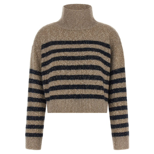 Brunello Cucinelli Multicolor Wool Cardigan