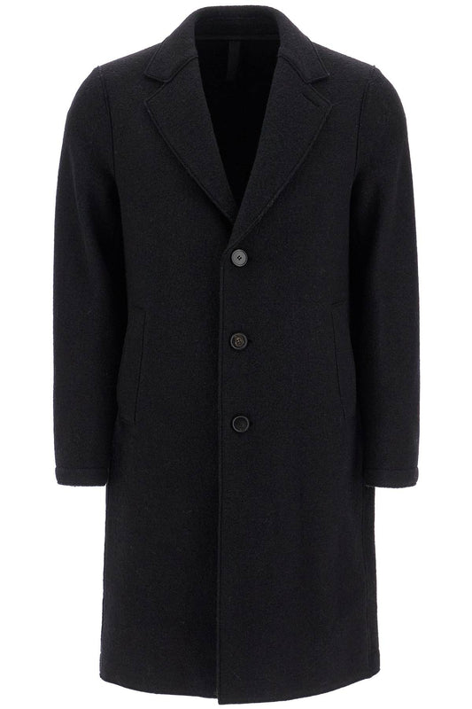 Harris Wharf London single-breasted wool coat in boiled Jackets Harris Wharf London