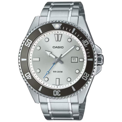 CASIO COLLECTION Mod. DIVER DATE 200M - ARGENTEE