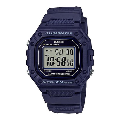 ?CASIO TIMELESS COLLECTION Mod. SPORT ILLUMINATOR WR 50M. ALARM. CHRONOGRAPH - BLUE WATCHES