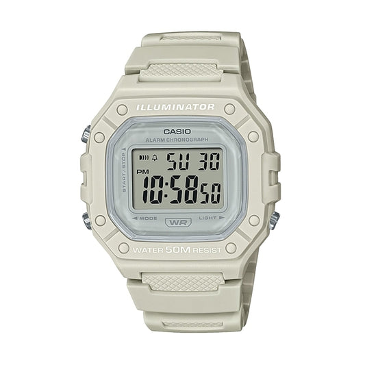 CASIO TIMELESS COLLECTION Mod. SPORT ILLUMINATOR WR 50M, ALARM, CHRONOGRAPH - WHITE - COLORED SERIE READY STOCKED WATCHES,Unisex,Wristwatch