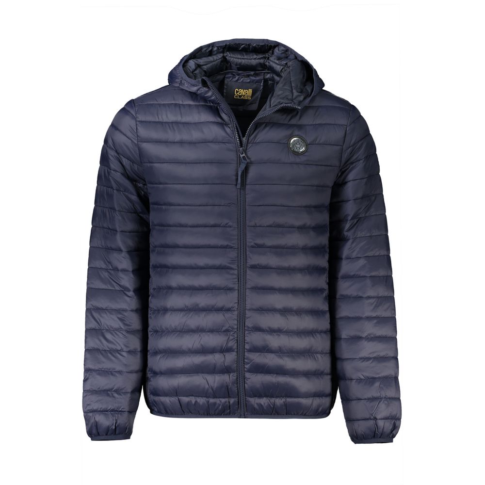 Cavalli Class Blue Polyamide Men's Jacket 1728,67403481248,Blue,Cavalli Class,Clothing,Jackets & Coats - Clothing,M,Men,New with tags,S,Shell Jackets - Jackets & Coats - Clothing,XXL
