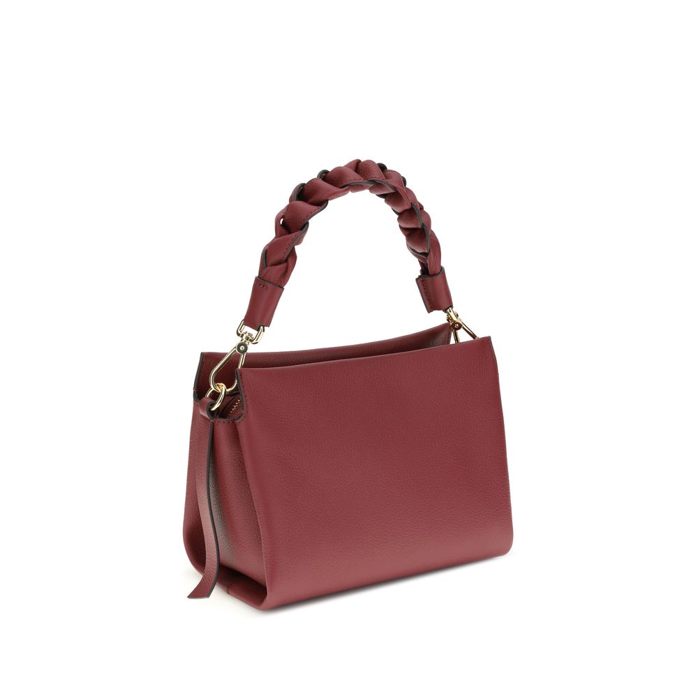 Coccinelle Bordeaux Calf Leather Bos Taurus Handbag Coccinelle