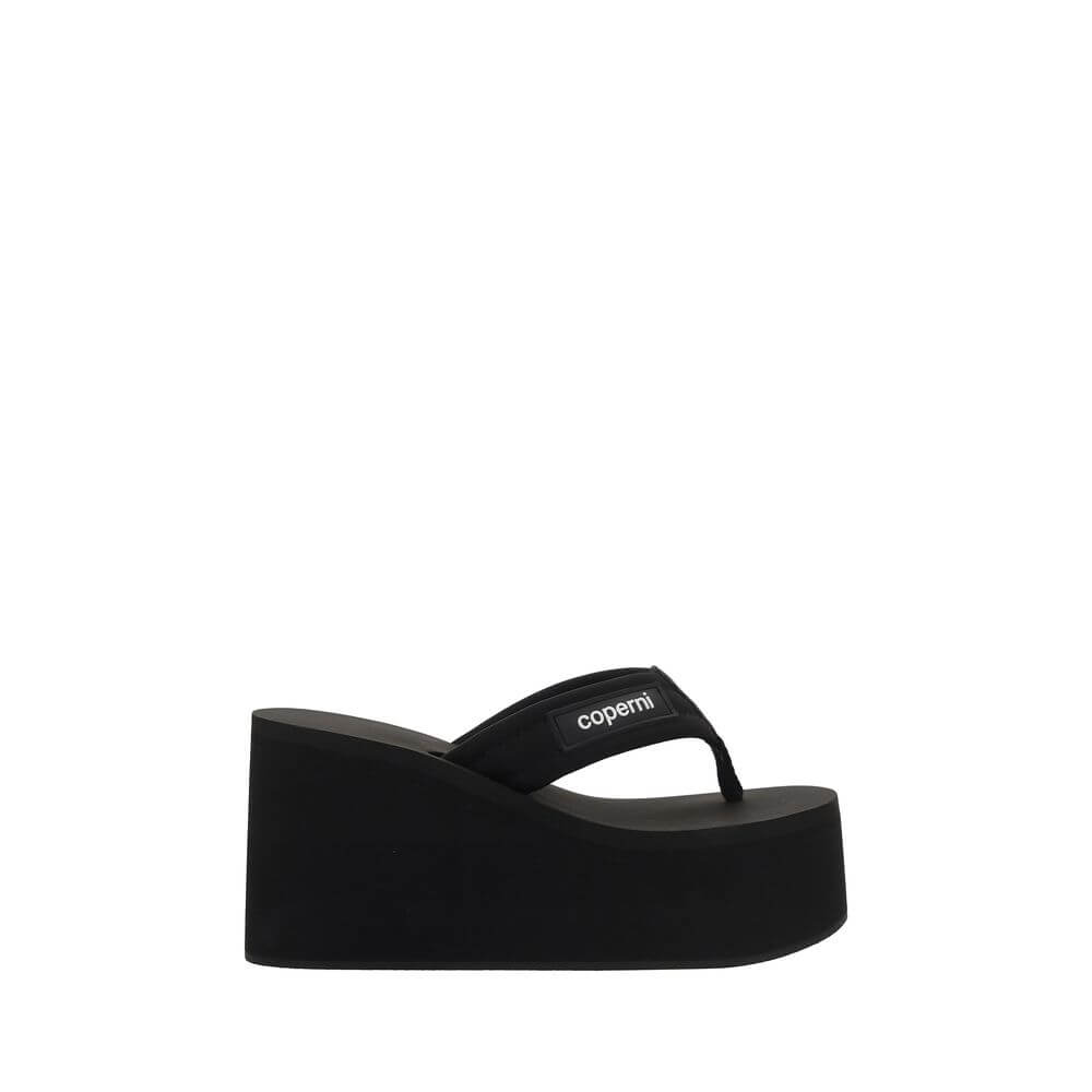Coperni Black Polyamide Platform Sandals
