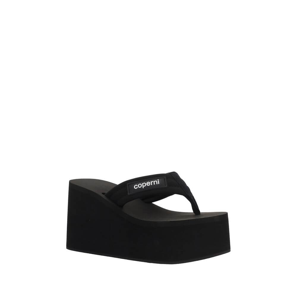 Coperni Black Polyamide Platform Sandals