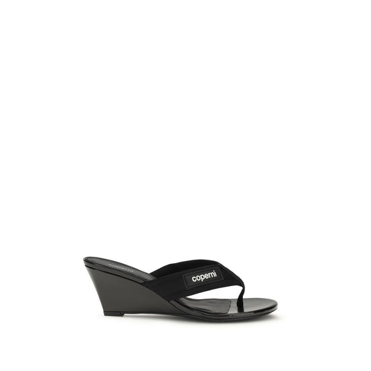 Coperni Black Polyamide Wedge Sandals 1728,72470364320,Black,Coperni,EU37/US7,EU38/US8,EU39/US9,EU40/US10,EU41/US11,New with tags,Sandals - Shoes,Shoes,Wedges - Sandals - Shoes,Women