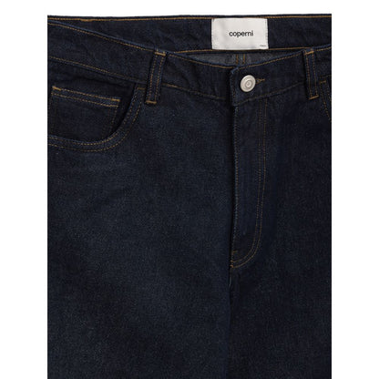 Coperni Blue Cotton High-Waisted Jean Coperni