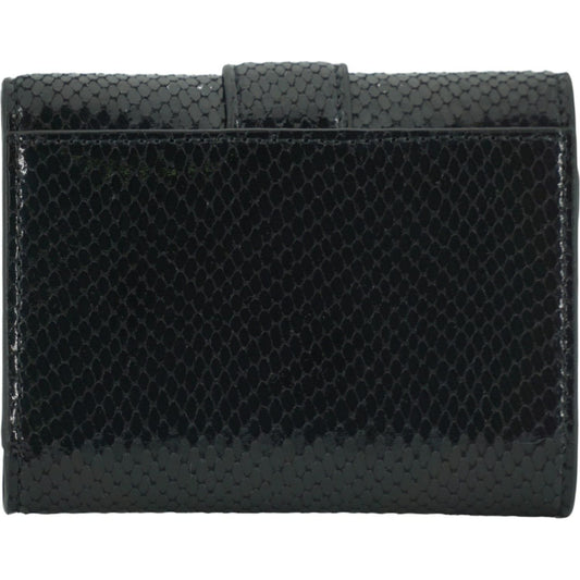 Black Leather Cheri Wallet Jimmy Choo