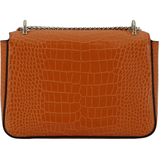 Amber Orange Leather Shoulder Bag Jimmy Choo