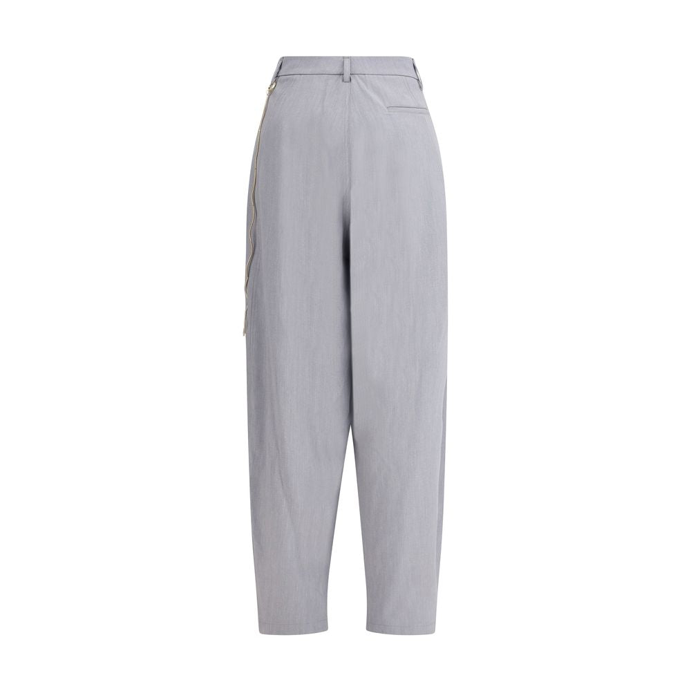 Darkpark Gray Polyester Casual Pants Darkpark