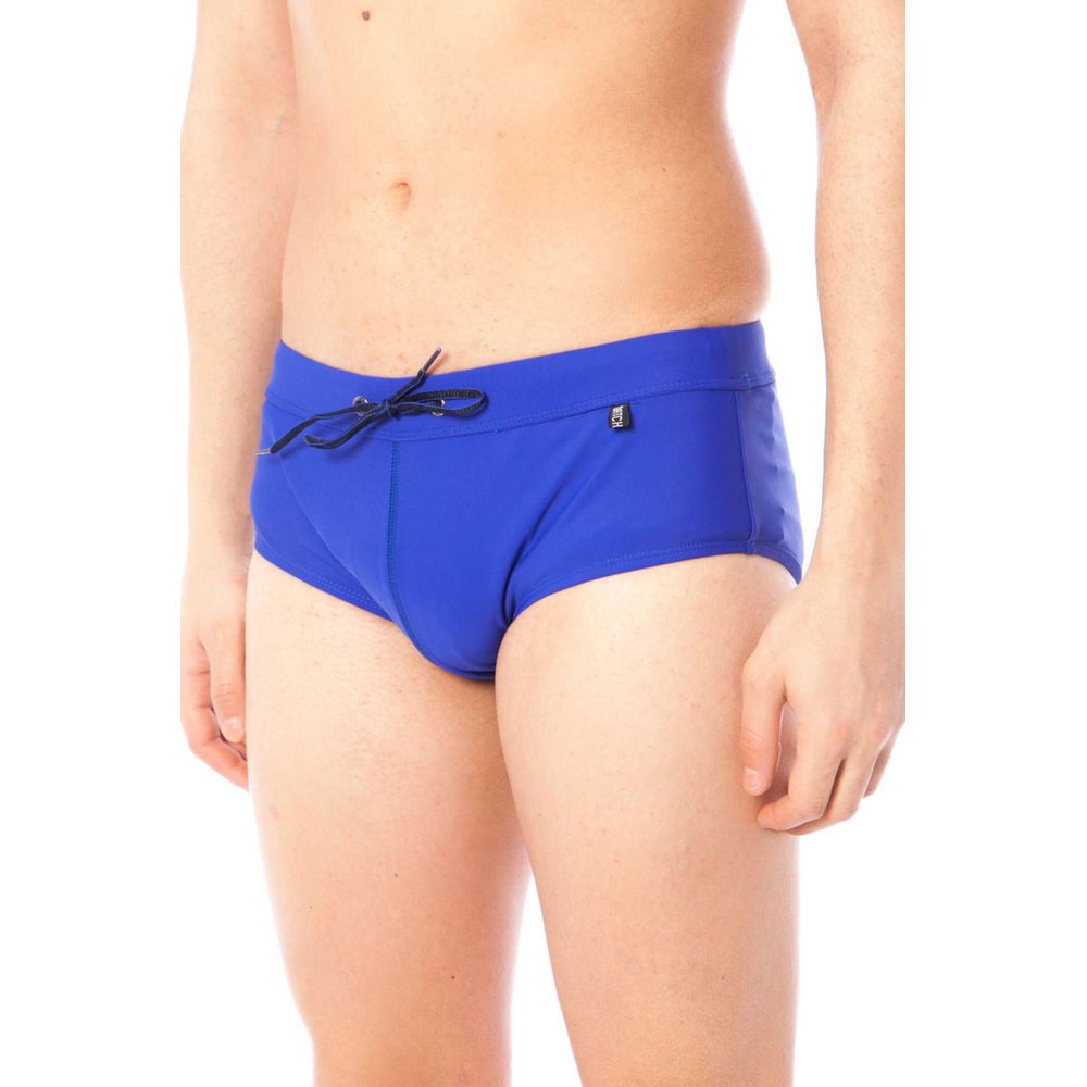 Datch Blue Polyamide Mens Swim Briefs Datch