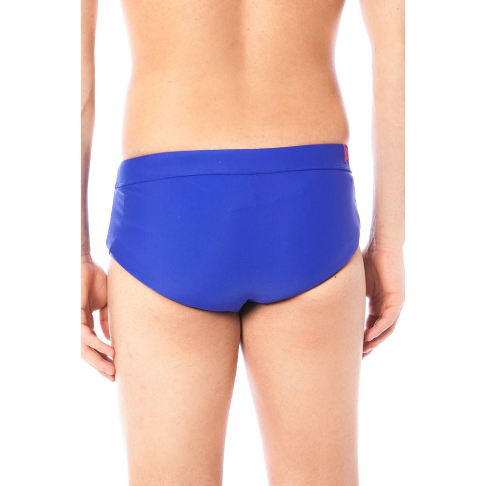 Datch Blue Polyamide Mens Swim Briefs