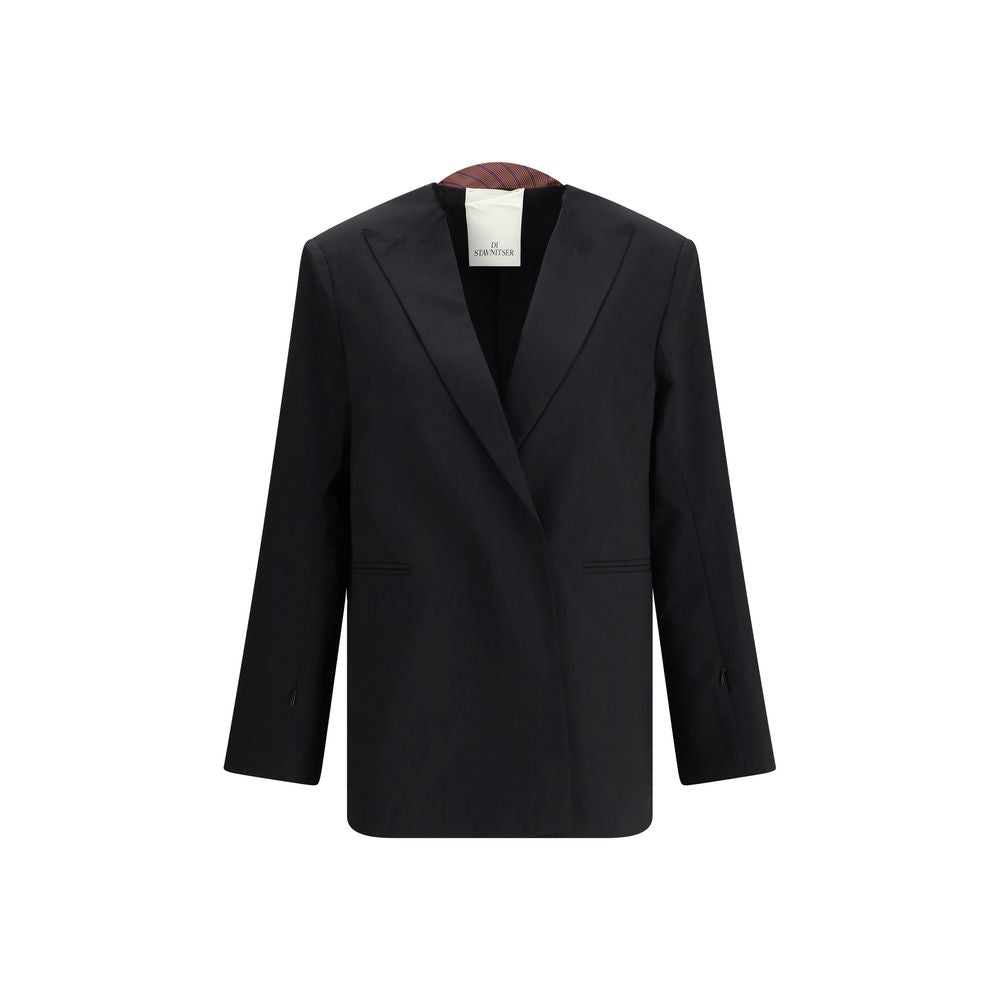 Di Stavnitser Black Polyester Blazer