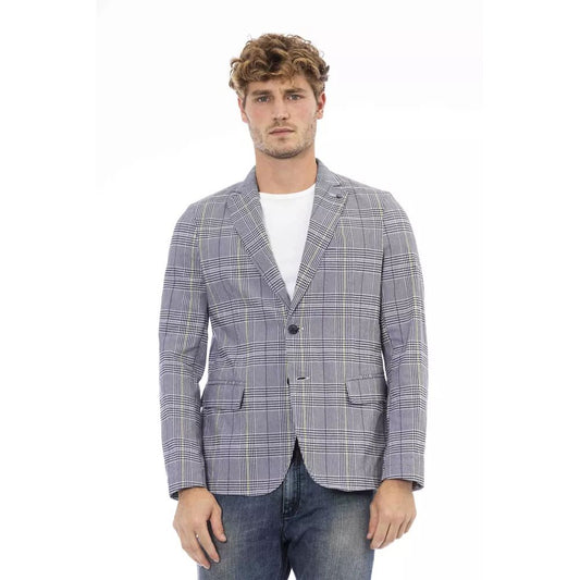 Distretto12 Blue Polyester Blazer 1728,67400106144,Blazers - Suits & Blazers - Clothing,Blue,Clothing,Distretto12,IT50 | L,Men,New with tags,Suits & Blazers - Clothing