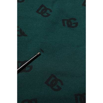 Dolce & Gabbana Green Logo Print Jogger Men Sweatpants Pants