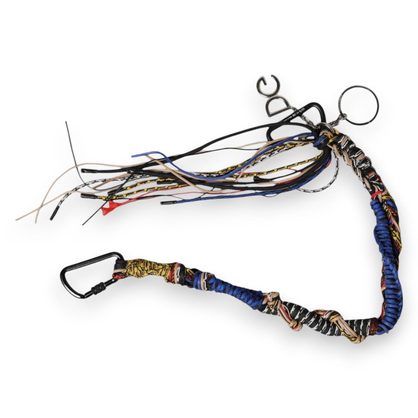 Dolce & Gabbana Multicolor Braided Rope Logo Bag Shoulder Strap