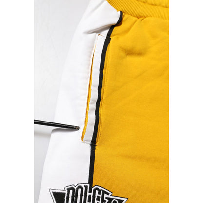 Dolce & Gabbana Yellow Cotton Sweatpant Jogger Trouser Pants