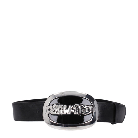 Dsquared² Black Leather Belt 1728,75667636384,85 cm / 34 Inches,Accessories,Belts - Accessories,Black,Dsquared²,New with tags,Women