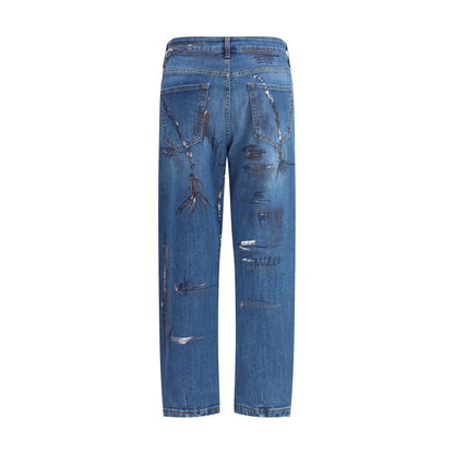 Ella Blue Cotton Slim Fit Jeans Ella