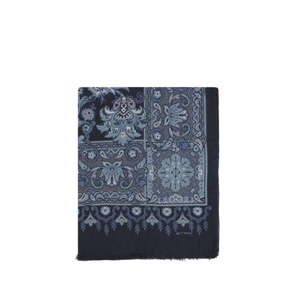 Etro Blue Modal Scarf Etro