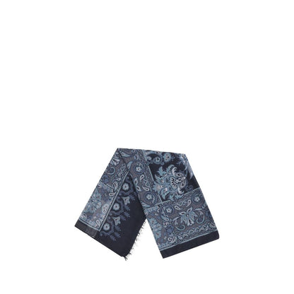Etro Blue Modal Scarf Etro