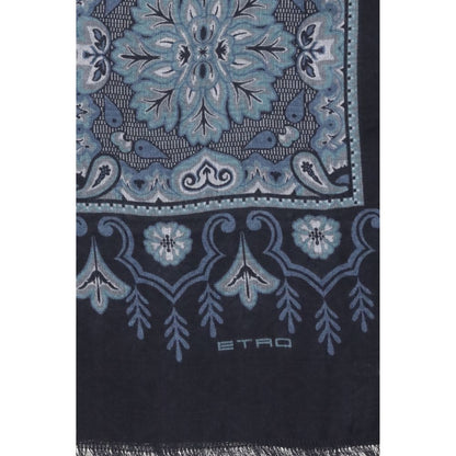 Etro Blue Modal Scarf Etro