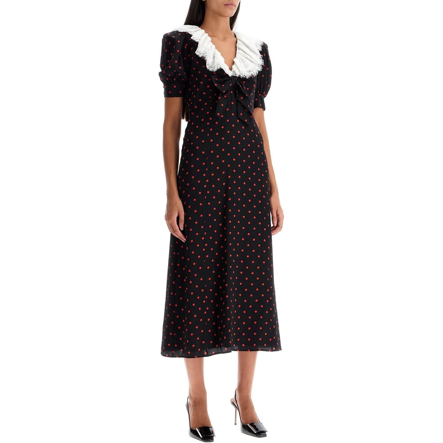 Alessandra Rich 'polka dot silk midi dress' Dresses Alessandra Rich