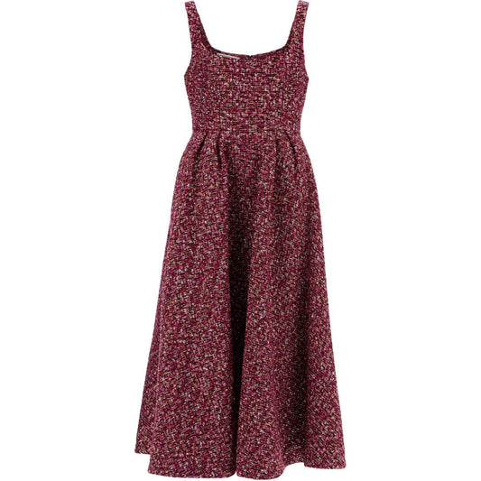 Alessandra Rich midi dress in tweed with sequ Dresses Alessandra Rich