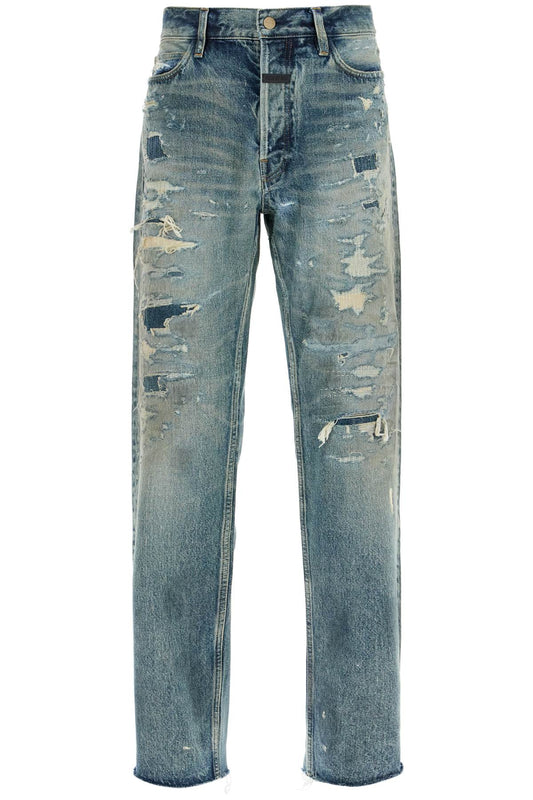 Fear Of God distressed straight cut jeans with a Jeans Fear Of God