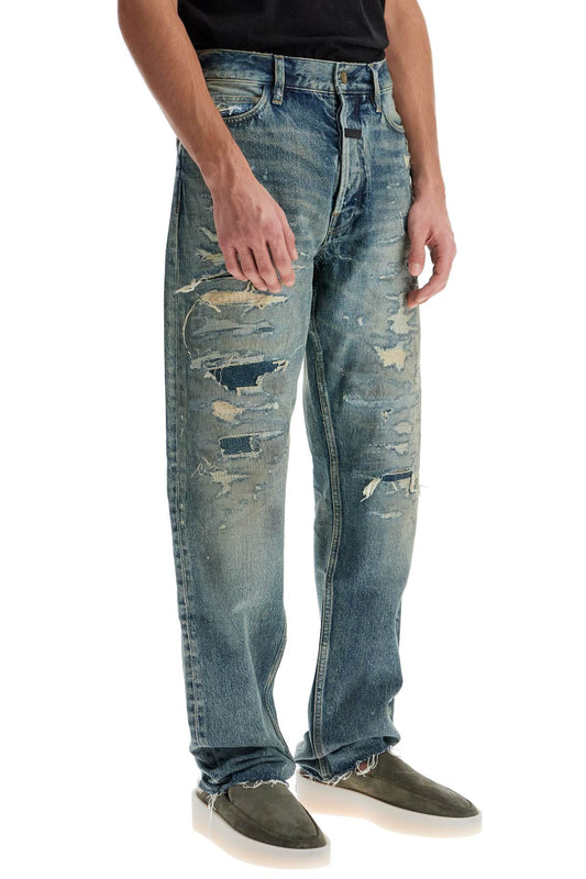 Fear Of God distressed straight cut jeans with a Jeans Fear Of God