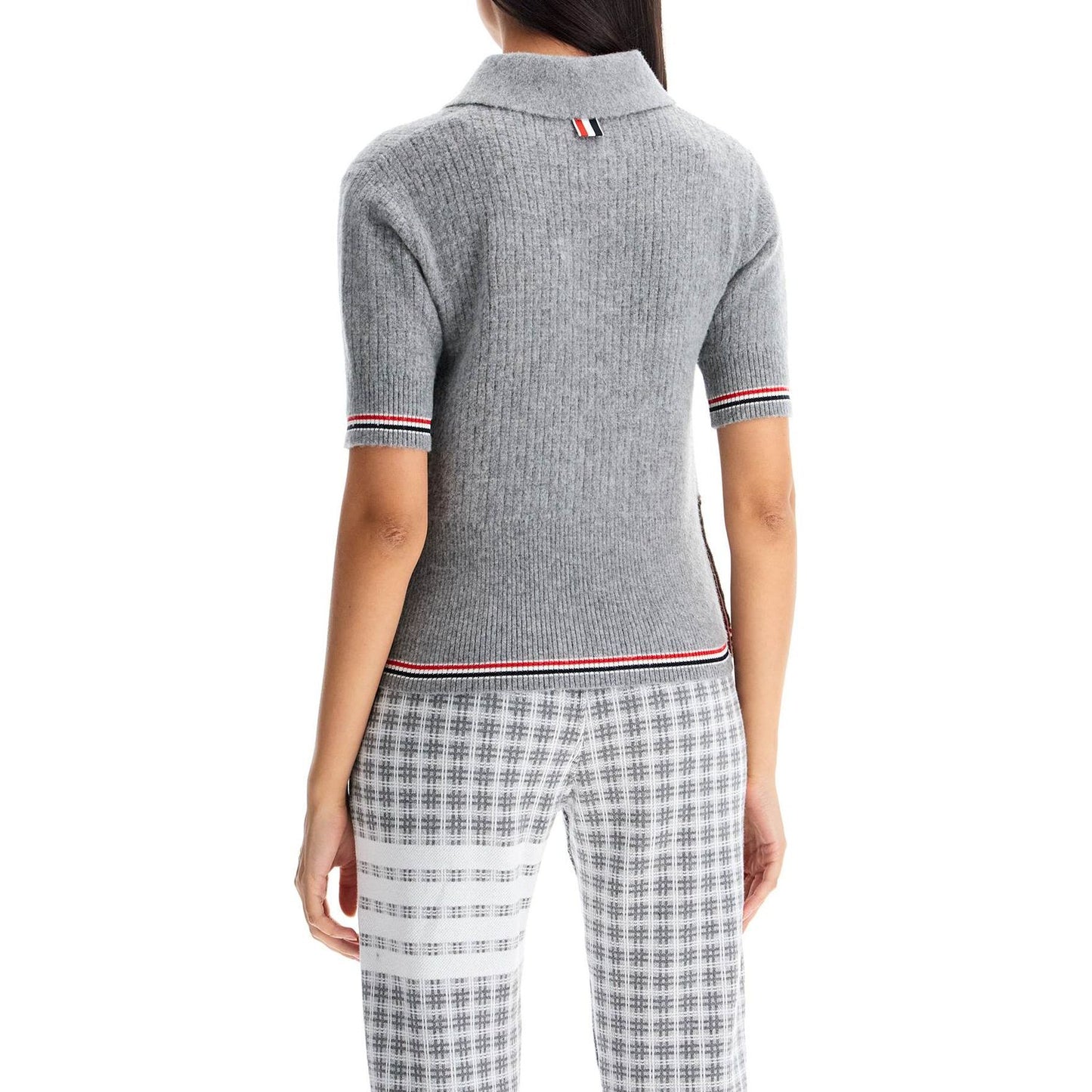 Thom Browne short-sleeved merino wool polo Knitwear Thom Browne