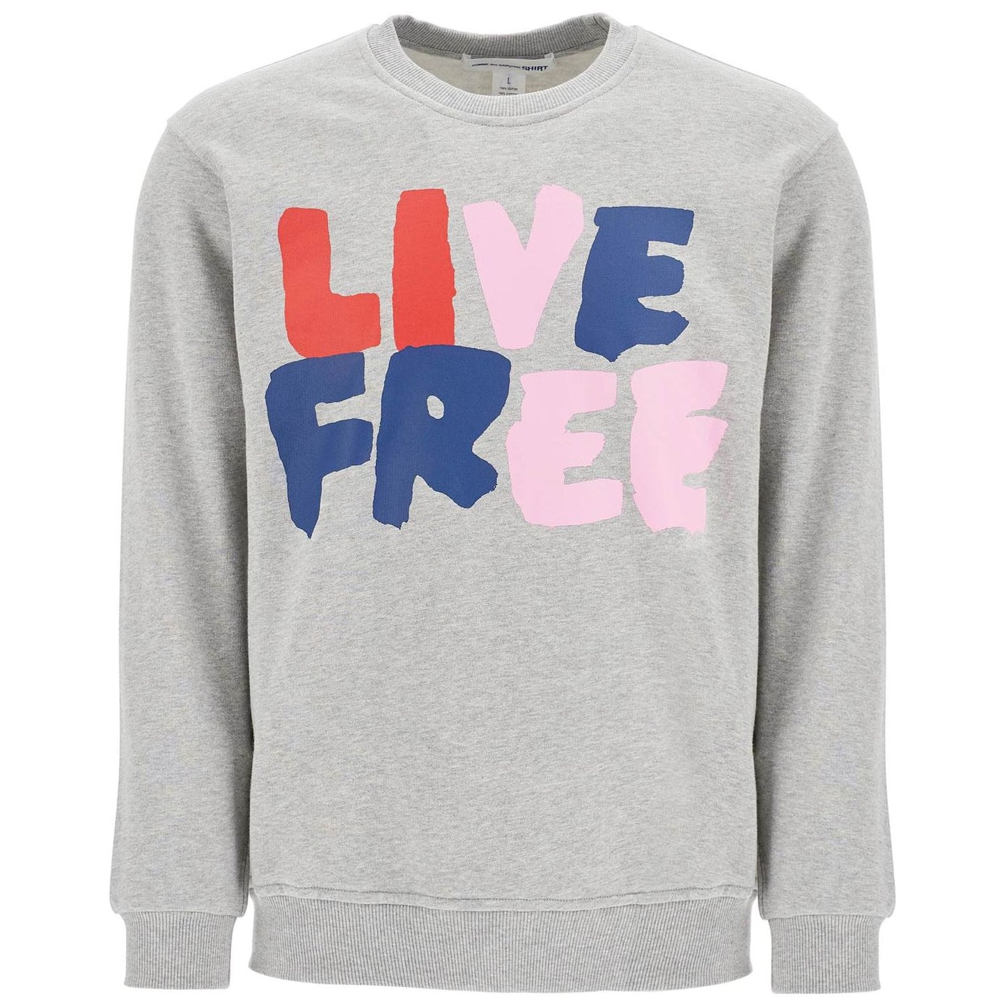 Comme Des Garcons Shirt live free hooded sweat Topwear Comme Des Garcons Shirt