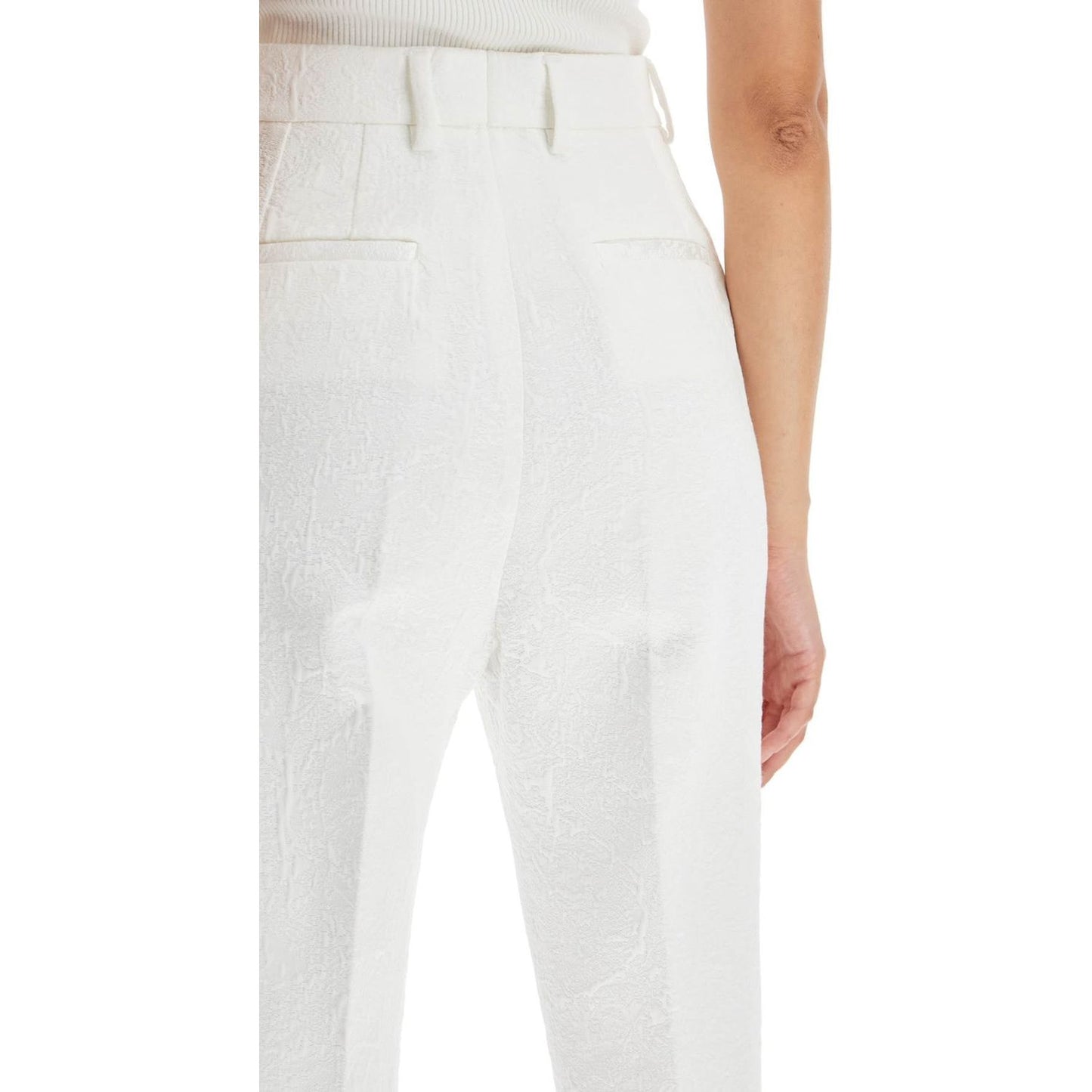 Dolce & Gabbana brocade cigarette pants in eight words Trousers Dolce & Gabbana