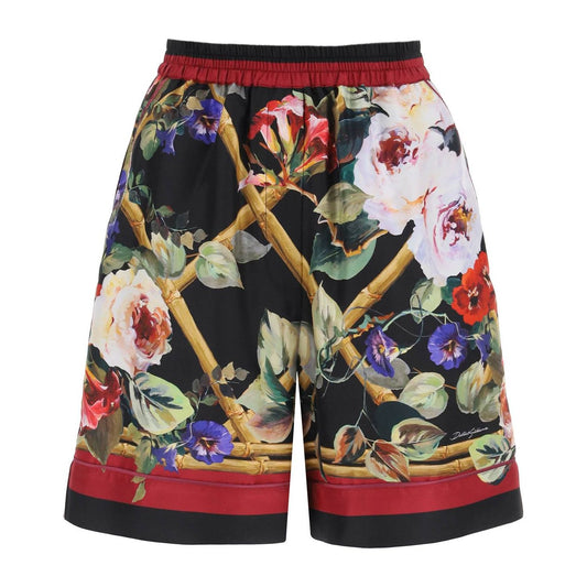 Dolce & Gabbana rose garden pajama shorts Short trousers Dolce & Gabbana