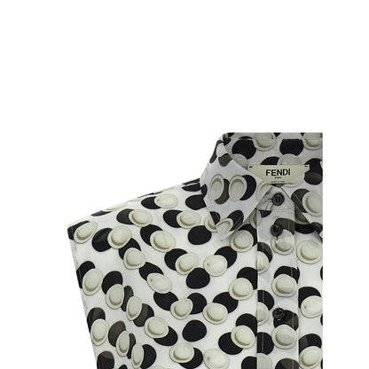 Fendi Multicolor Silk Pattern Shirt