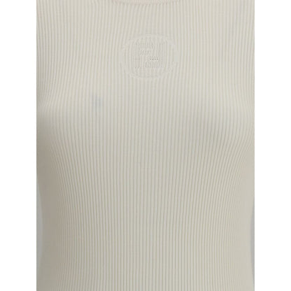 Fendi White Silk T-Shirt Fendi