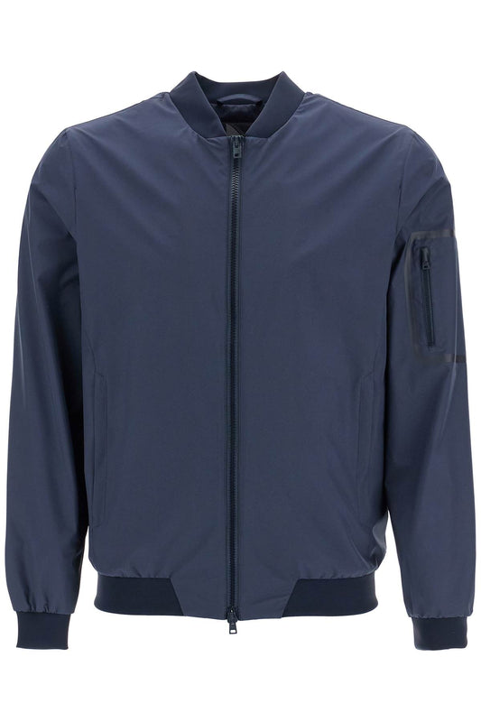 HERNO bomber in poliestere blu scuro con gore windstopper impermeabile Jackets HERNO